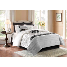 Madison Park Temsia Bettdecke Duvet Cover Bestickte schwarze Bettwäsche Set